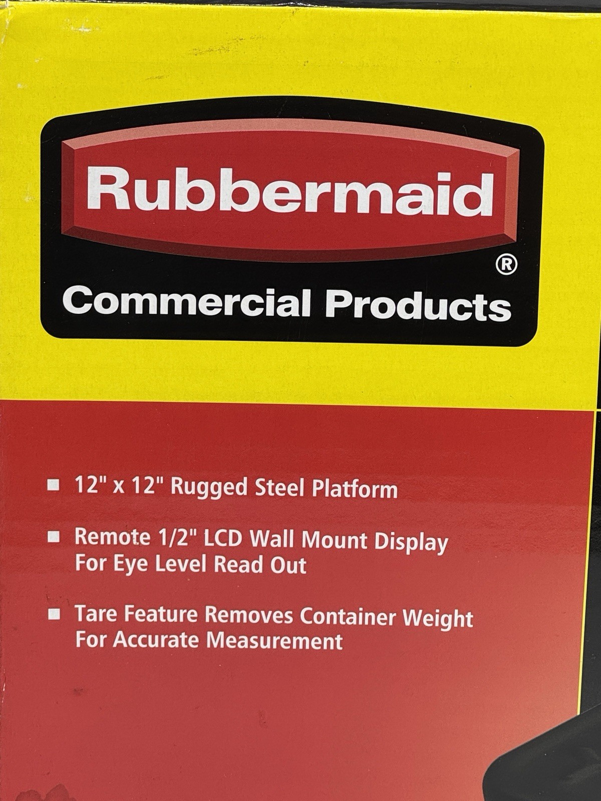 RUBBERMAID Digital Weighing Scale – 400-Lb./180-Kilogram Capacity