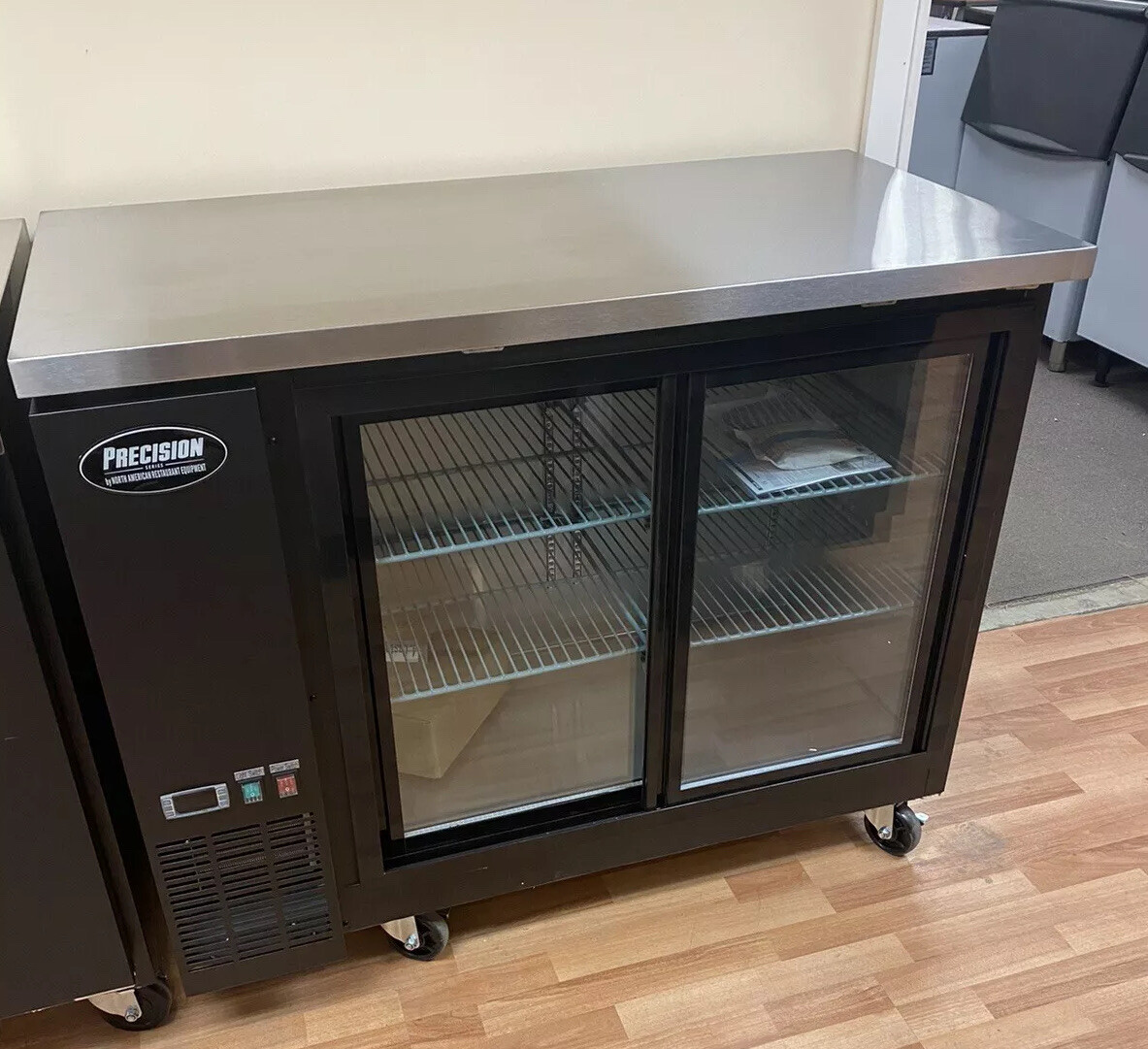 48″ Back Bar Refrigerator Sliding Doors Beer 2 Door Glass 4′ Cooler New Bottle