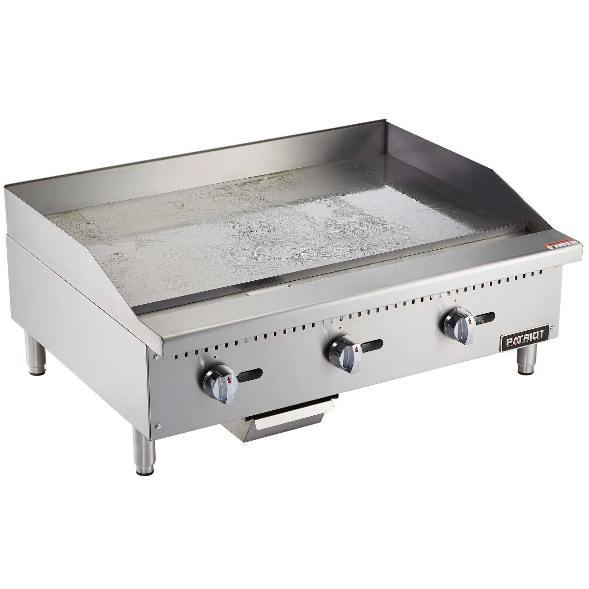 Patriot PT-G36-M 90,000 BTU Commercial Manual Control Gas Griddle Flat Top 36″W