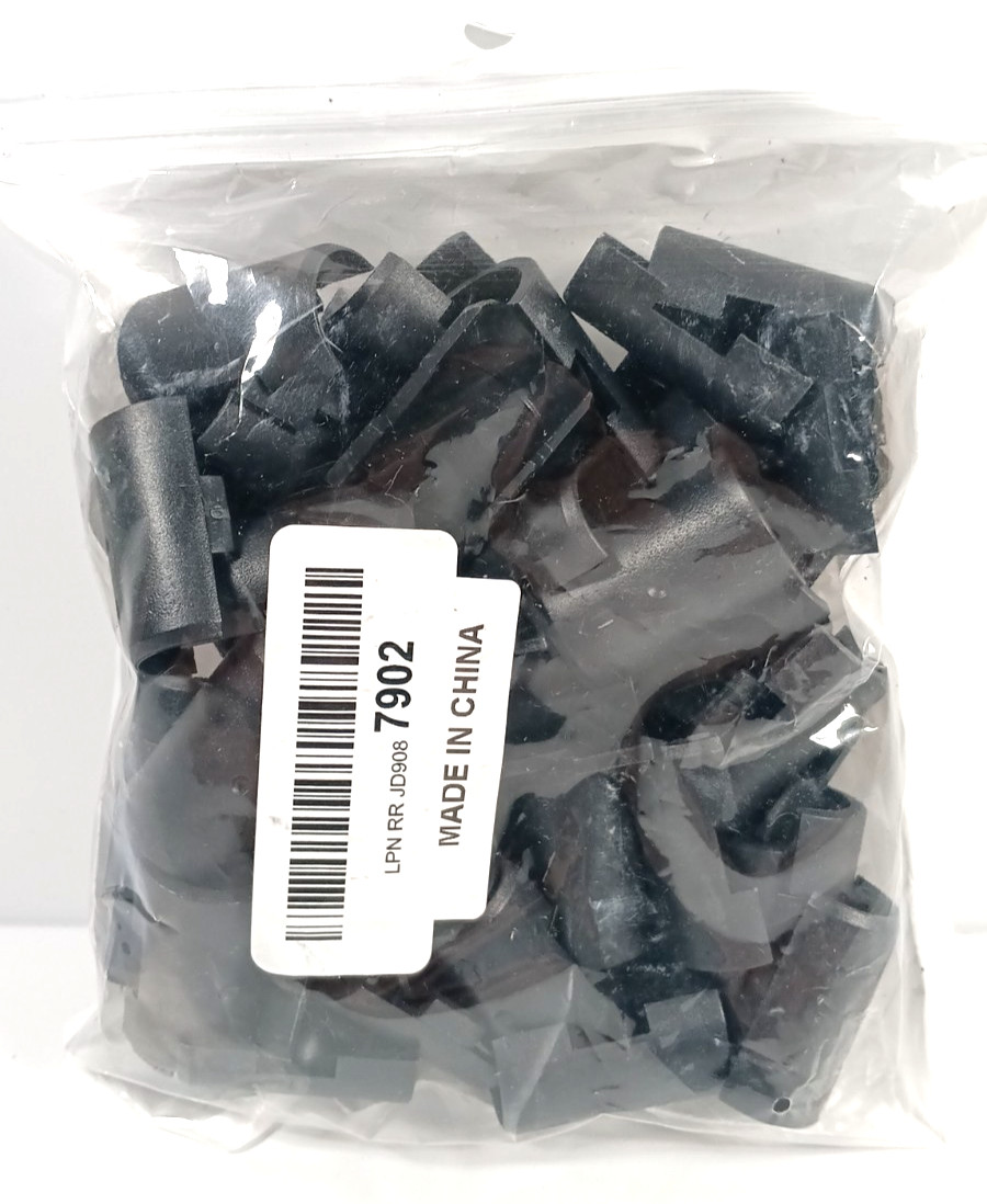 24 Pairs Pack Plastic Shelf Lock Clips Black Post Shelving Split Sleeve 48 pcs