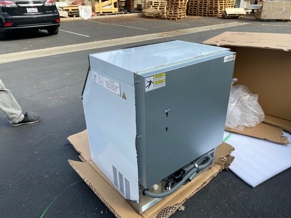 NEW 219 LBS Commercial Ice Maker Stainless Steel Restaurant Ice Cube Machine NSF