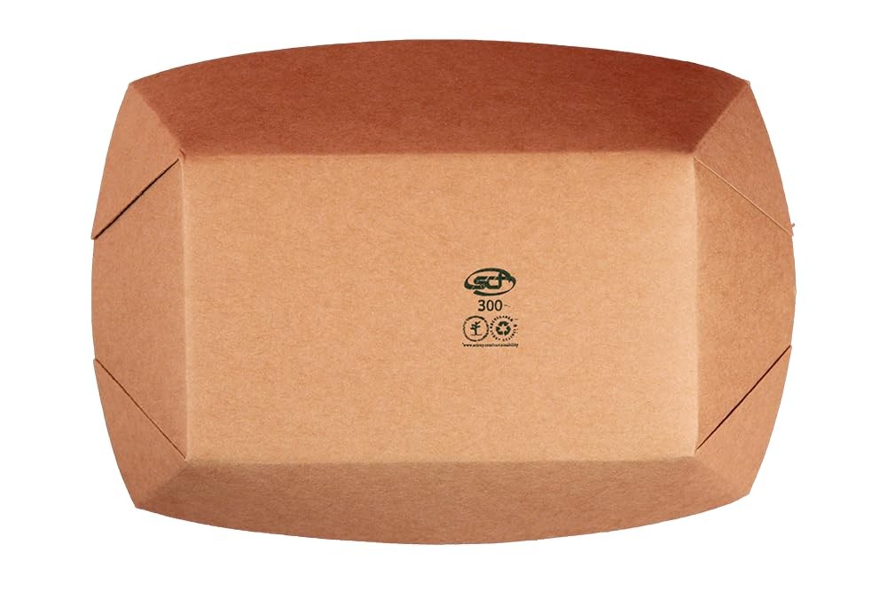 Southern Champion Tray 0525 #300 ECO Kraft Paperboard Food Tray, 3 lb Capacity (