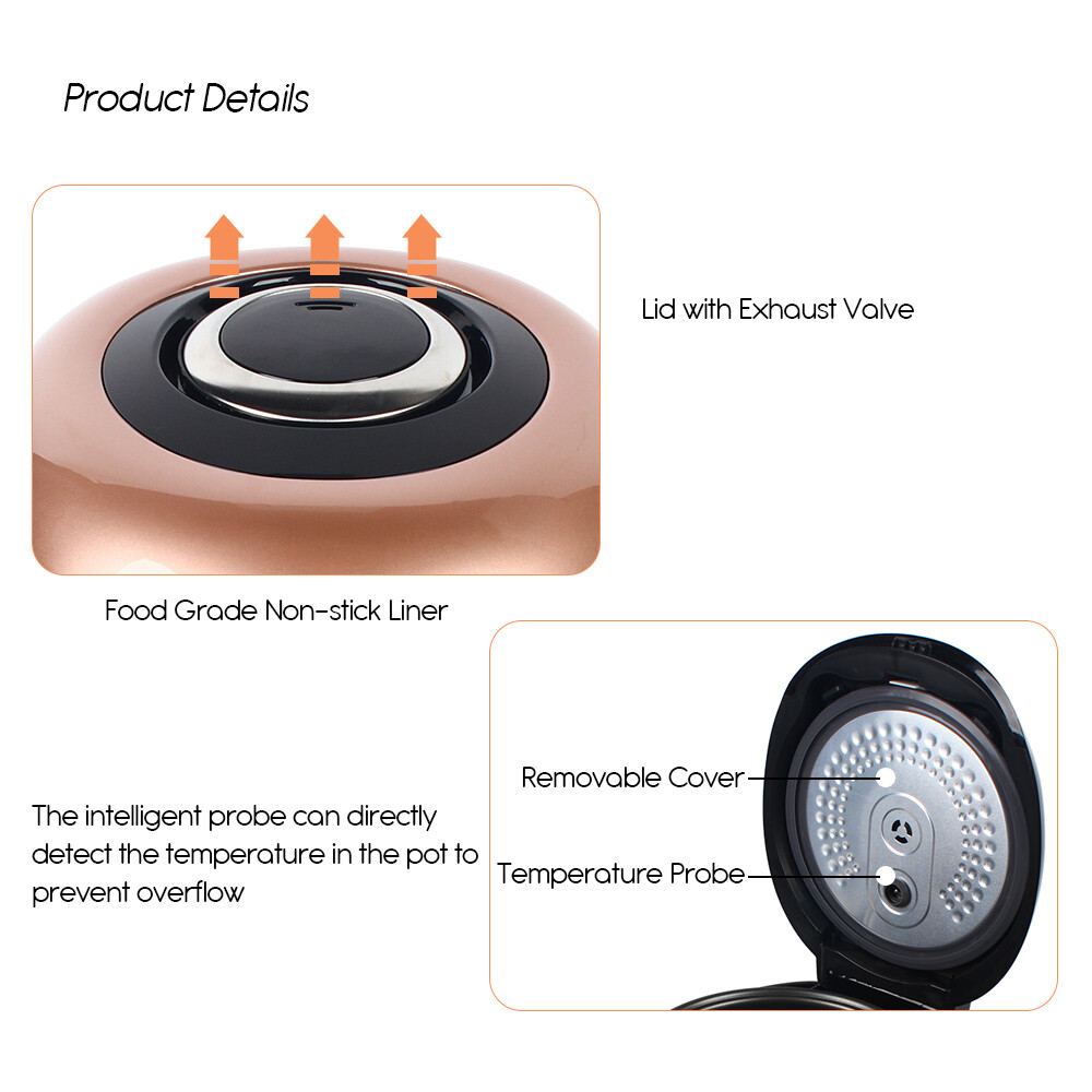 5L Automatic Pearl Pot Black Tapioca Cooker Pearl Maker for Boba/Bubble/Milk Tea