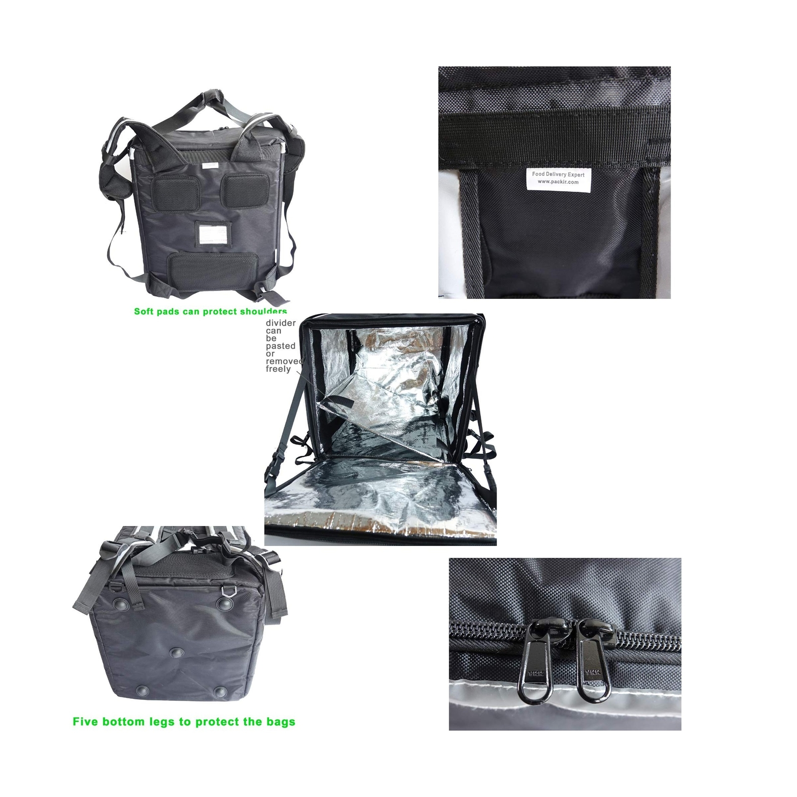 PK-140Z: Huge Heat Insulation Food Delivery Backpack, Big Pizza Delivery Bags…