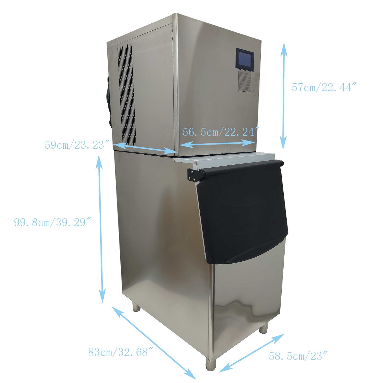 110V 850W High-Capacity Ice Maker IceFlow 250KG Commercial Ice Producer Air-Cool