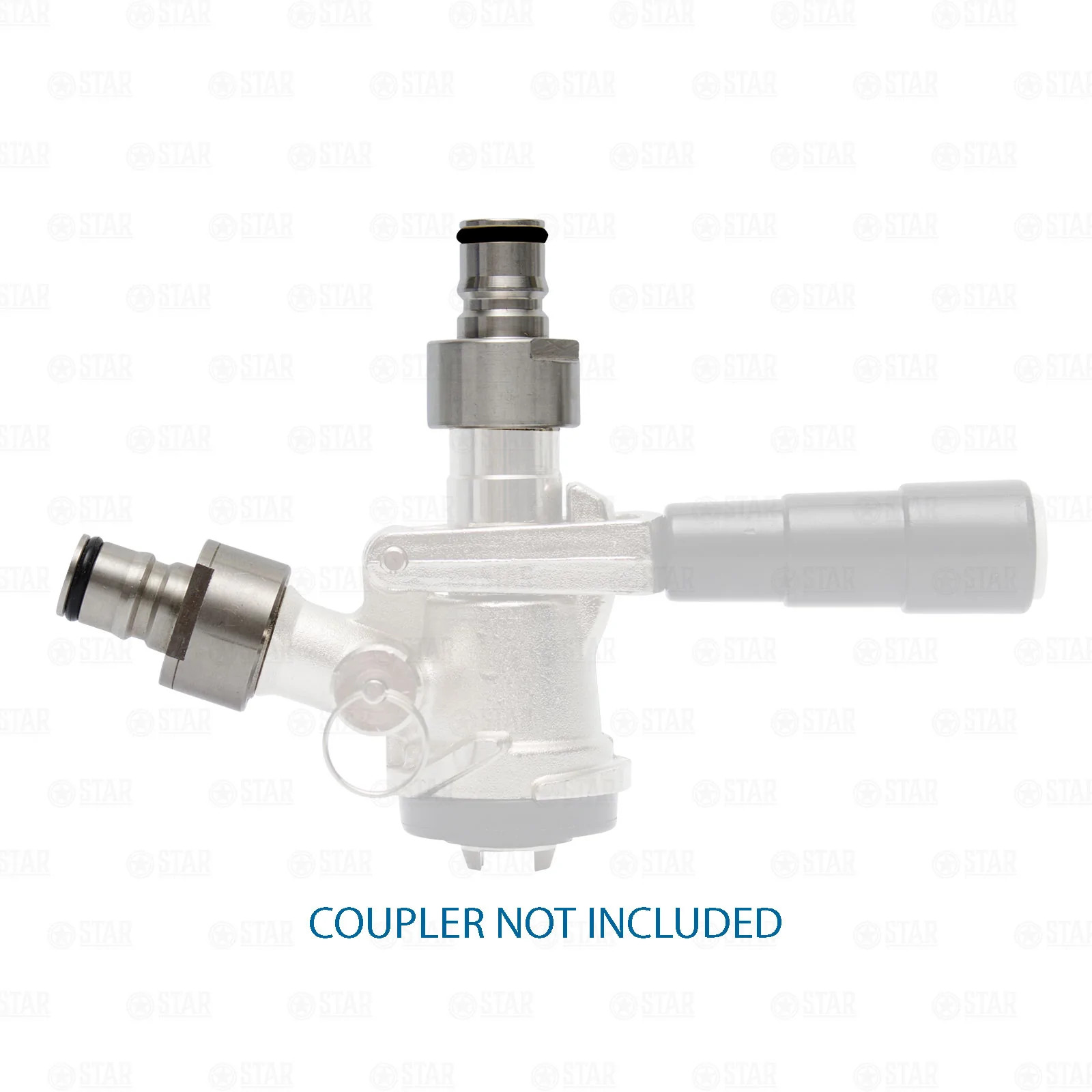 Ball Lock Corny to Sanke D Keg Coupler Quick Connector Post Set Gas / Liquid SS