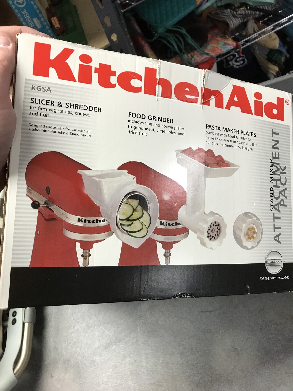 KitchenAid KGSSA Stand Mixer Attachment Grinder, Slicer, Shredder, Stuffer