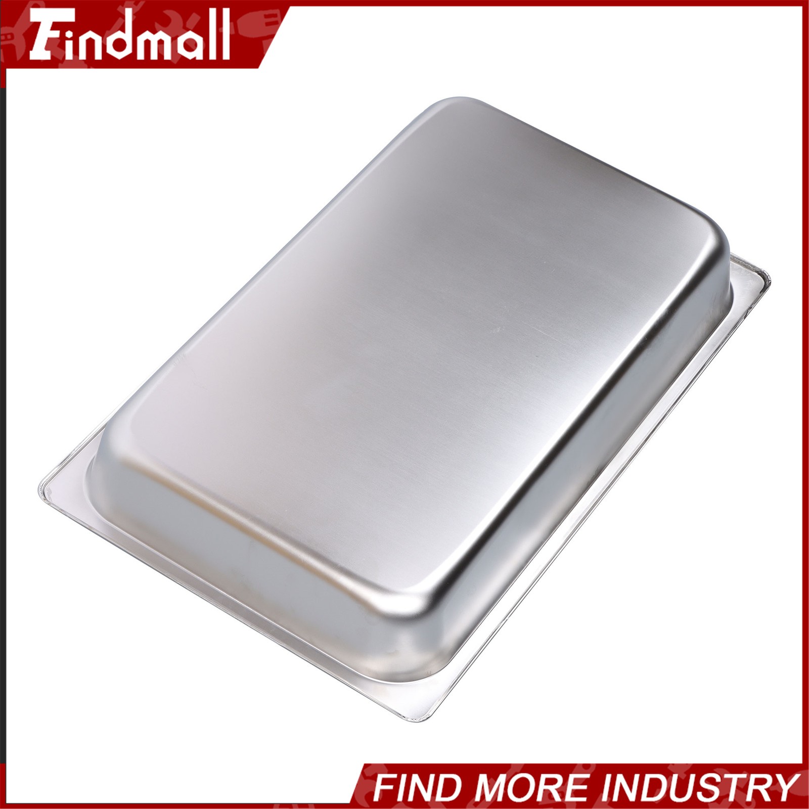 Findmall 6 Pack Set 2.5″ Deep Full Size Steam Table Pans Hotel Prep Buffet Pan