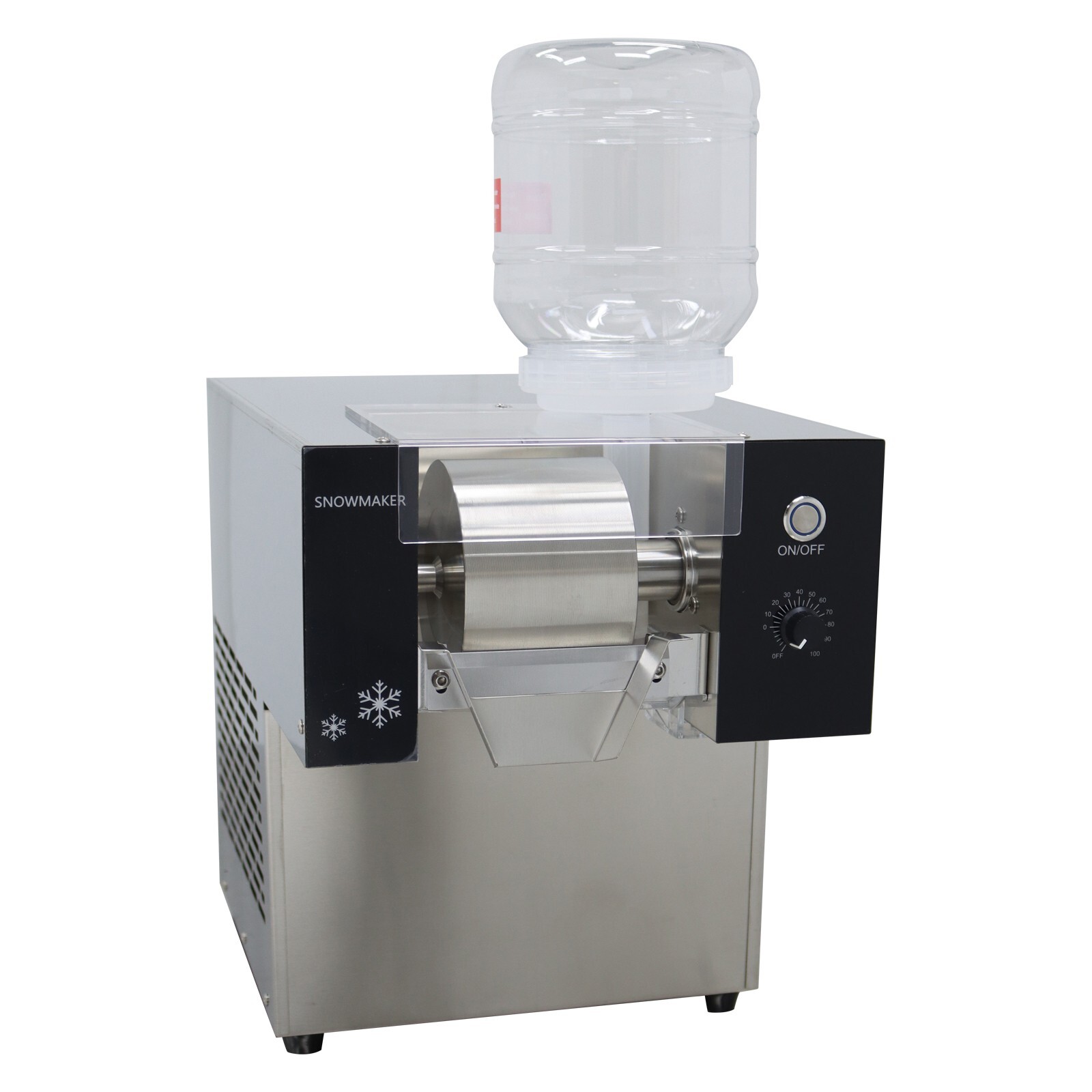 110V 1/2HP Commercial Air Cooling 2*3L Snowfake Ice Machie Snow Cone Machine