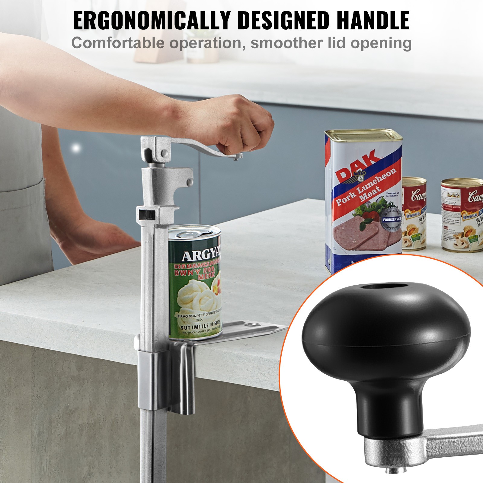 VEVOR Commercial Can Opener Heavy Duty Manual 11.8 in Can Opener Restaurant