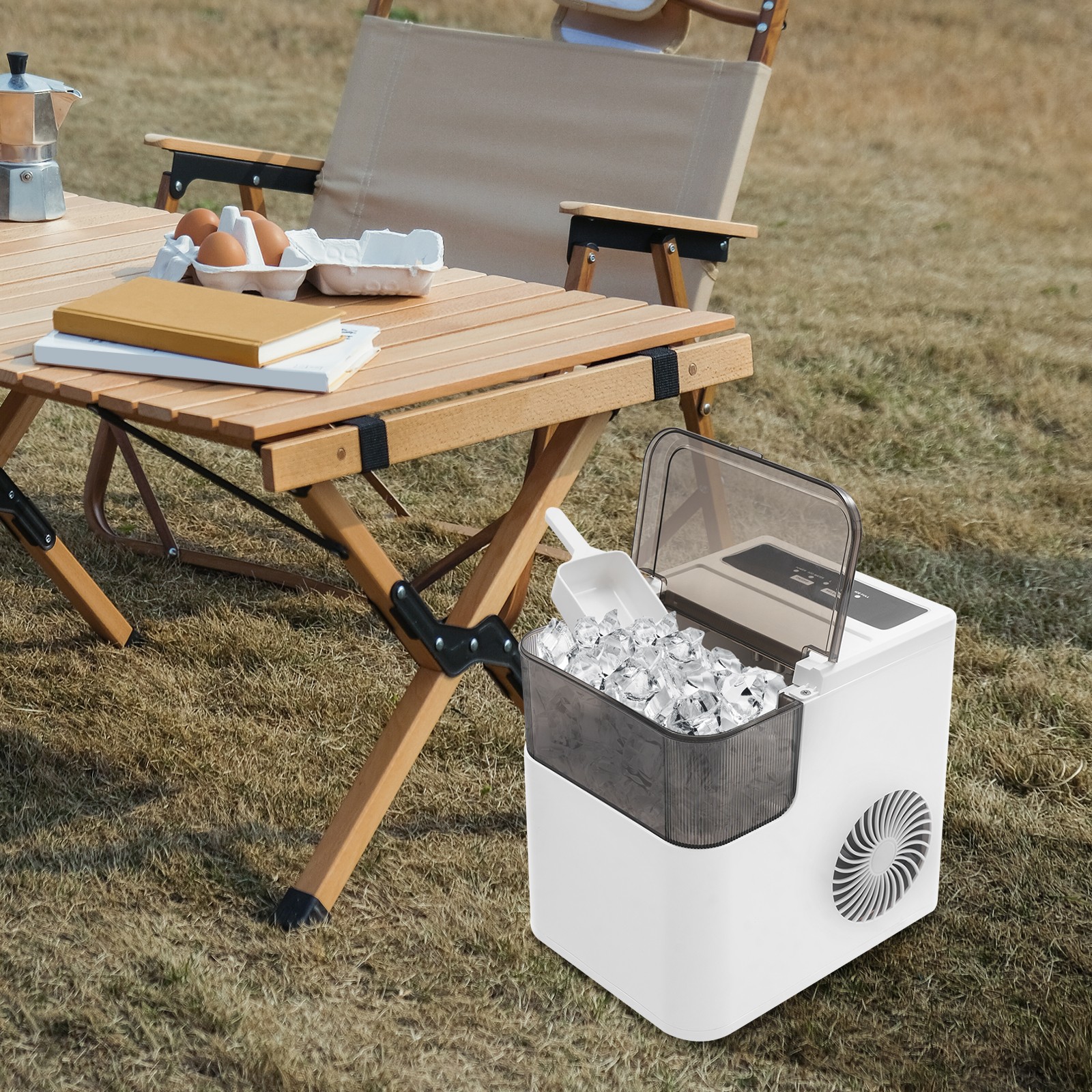 Commercial Countertop Ice Maker Electric Ice Maker For Home Cafes Offices 1.41L