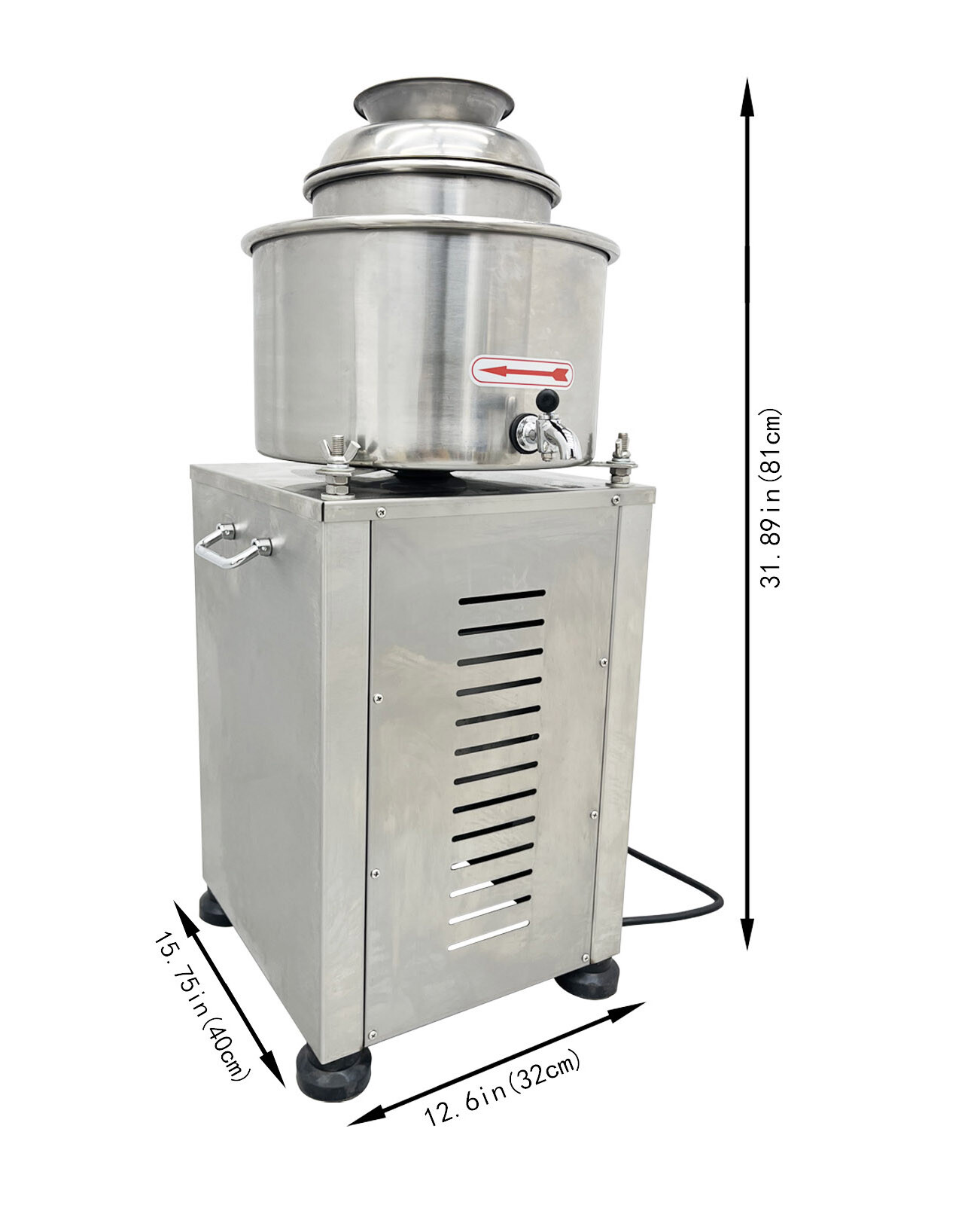 110V Meatball Beater Machine Electric Multifunctional Meat Puree Maker w/2 Blade