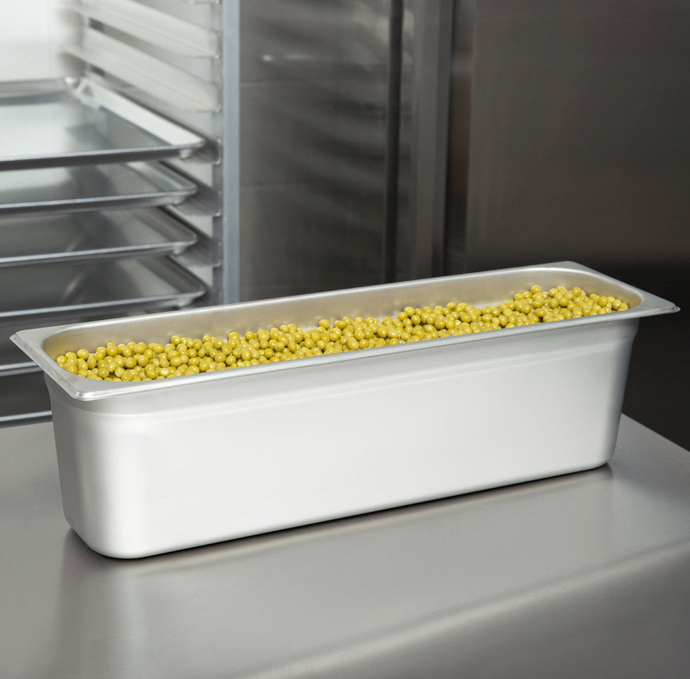 1/2 Size Long Anti-Jam Stainless Steel Steam Prep Table Food Pan 6″ Deep Half
