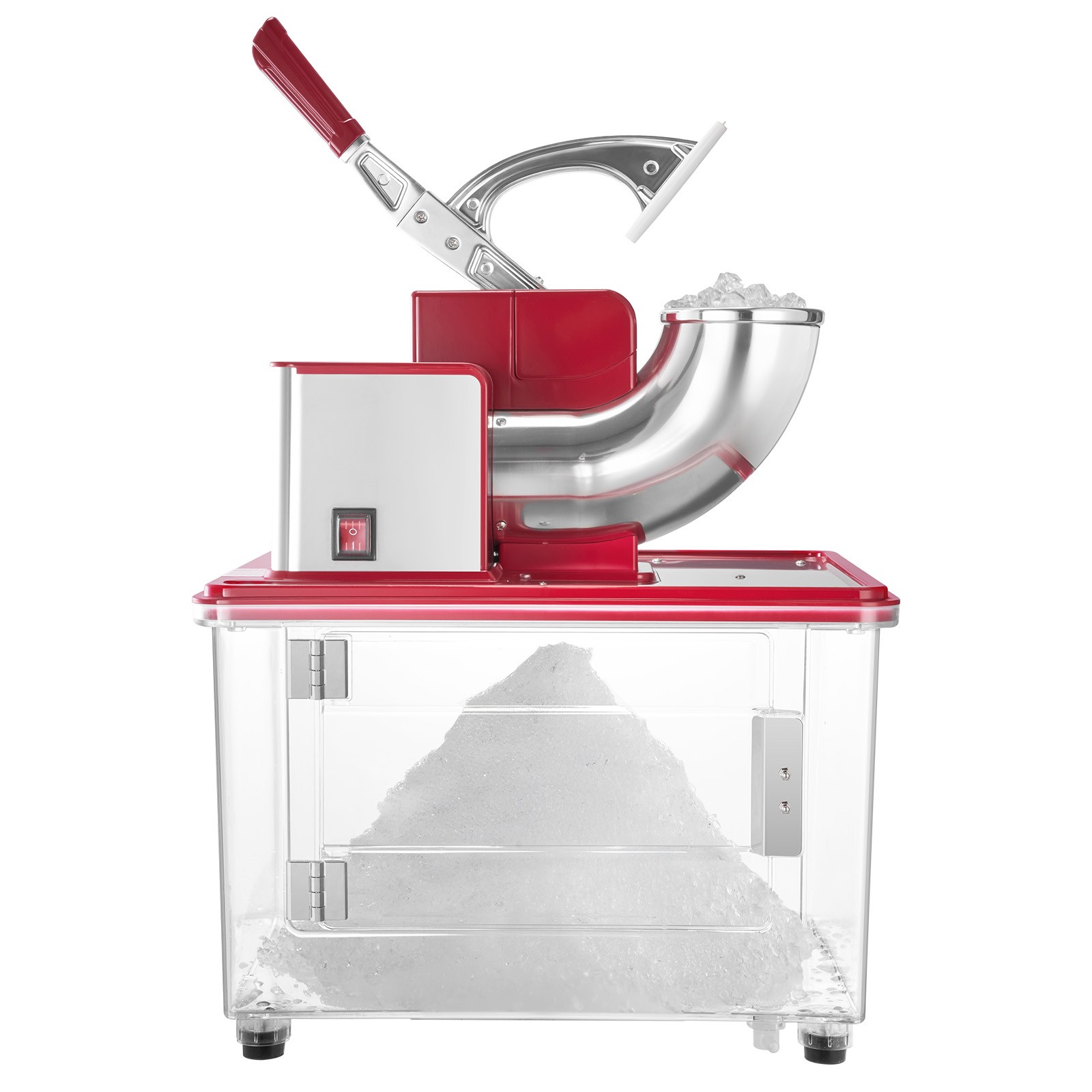 Uimoso Electric Ice Crusher Machine 661LBS/H Shaved Ice Maker Red