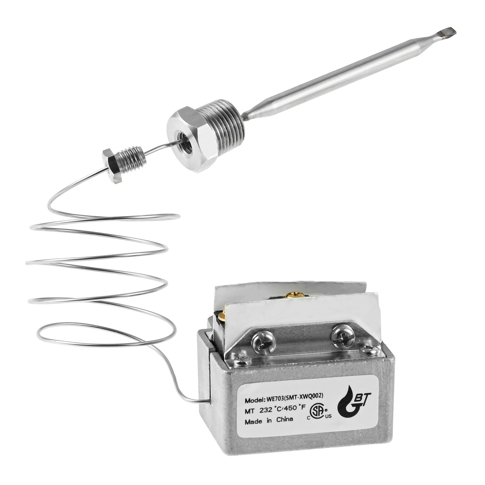 1177 High Limit Fryer Thermostat LCCM080360000 for Gas Fryer IF IF-BL 450F