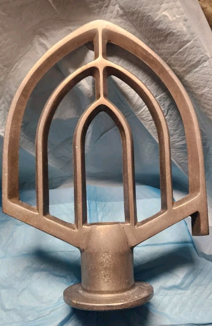 1 Large Hobart Aluminum Unknown Quart Beater Paddle Dough Mixer 1.62 inches I.D.