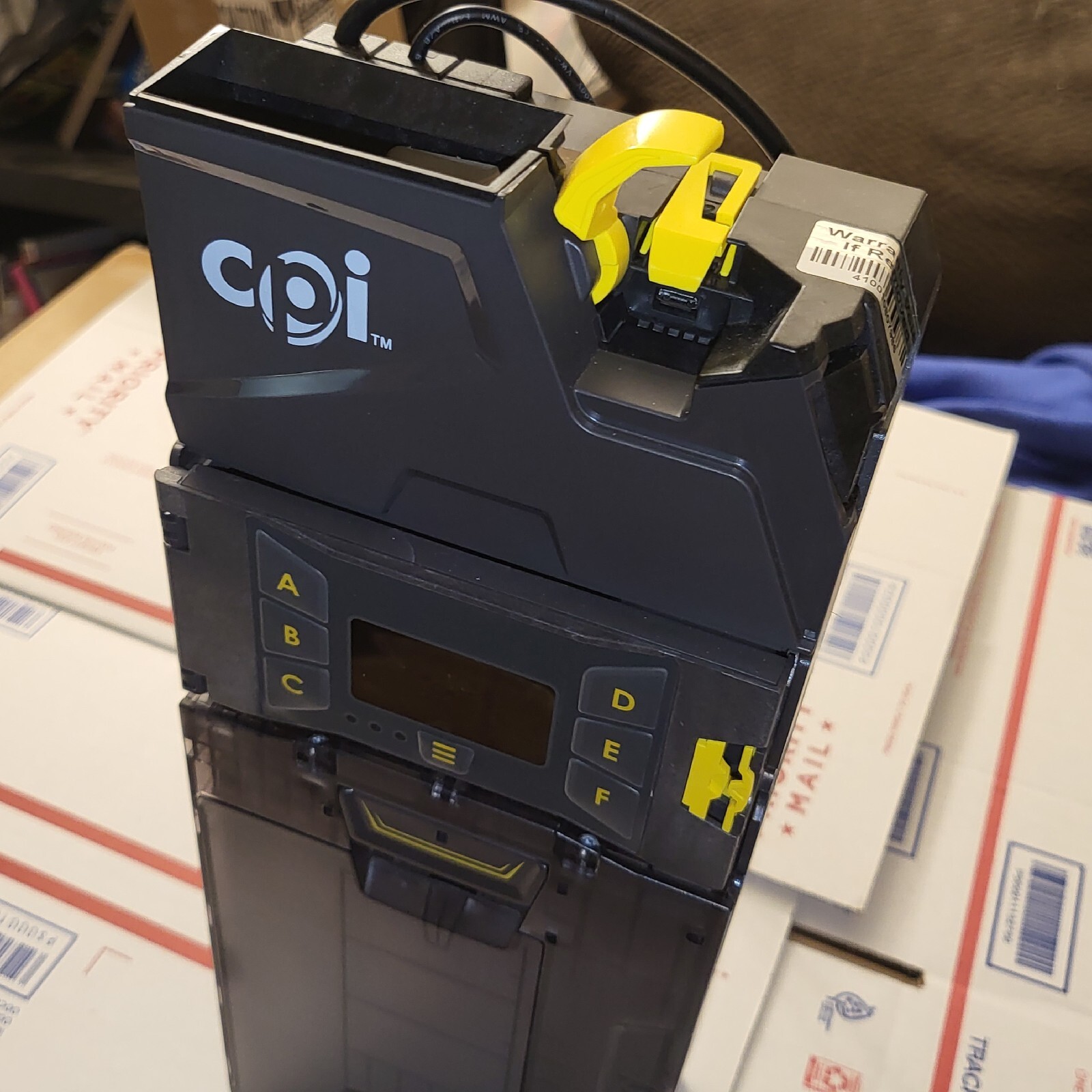 CPI GRYPHON 6 TUBE Coin acceptor fully refurbished.