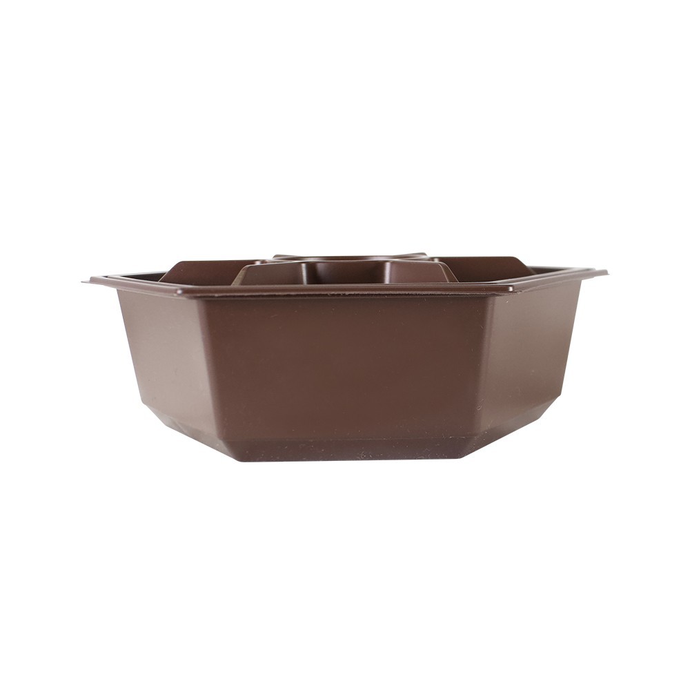 Korean Hexagon Bowl Set w/Lid 8″x8″ PP Bento To Go Box 50/100/400