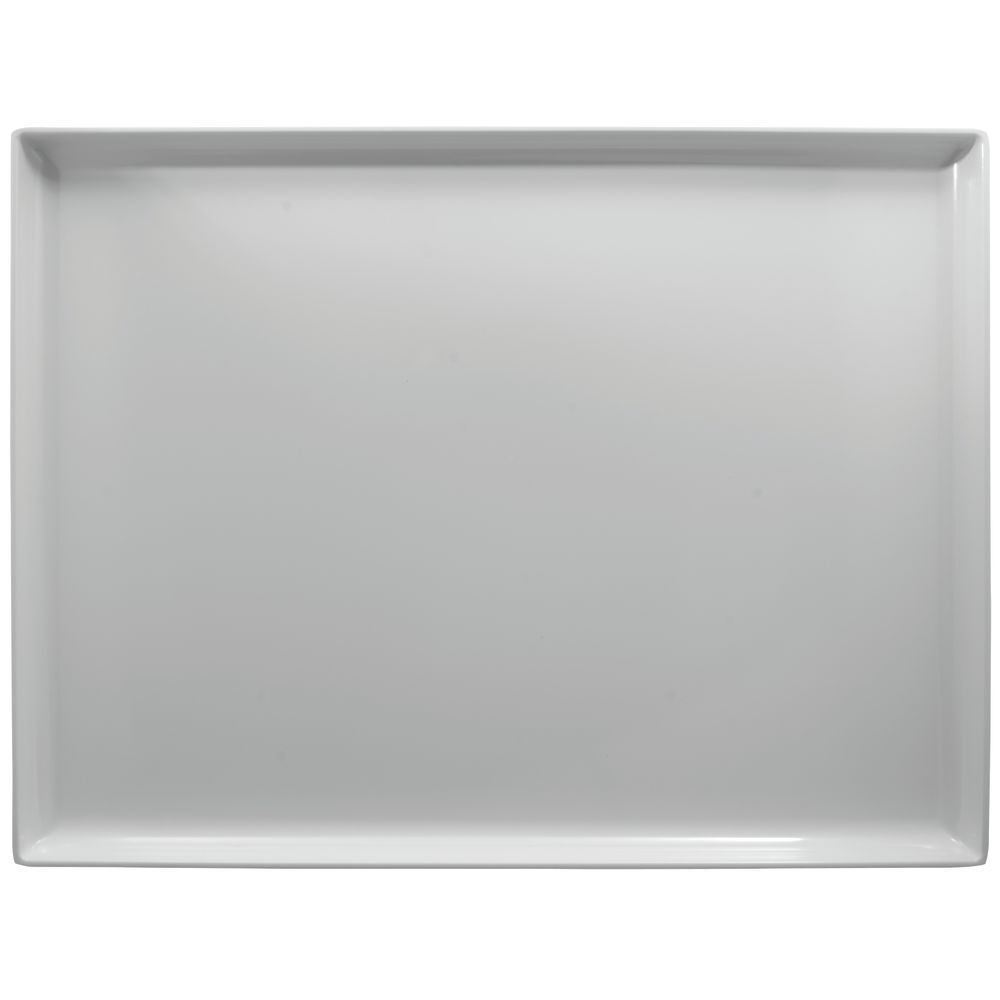 HUBERT White Plastic Display Merchandising Tray Melamine Rectangular – 26″ L x