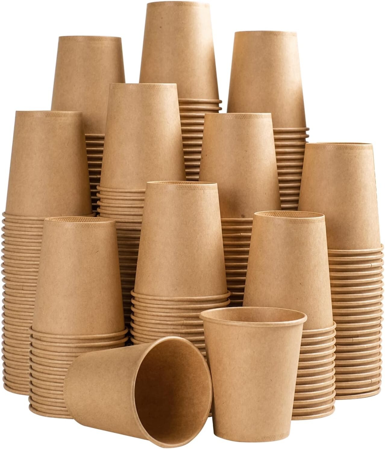 5 oz Kraft Paper Cups-300 Pack, 5 oz Cups, Disposable Bathroom 5 oz-300 ct