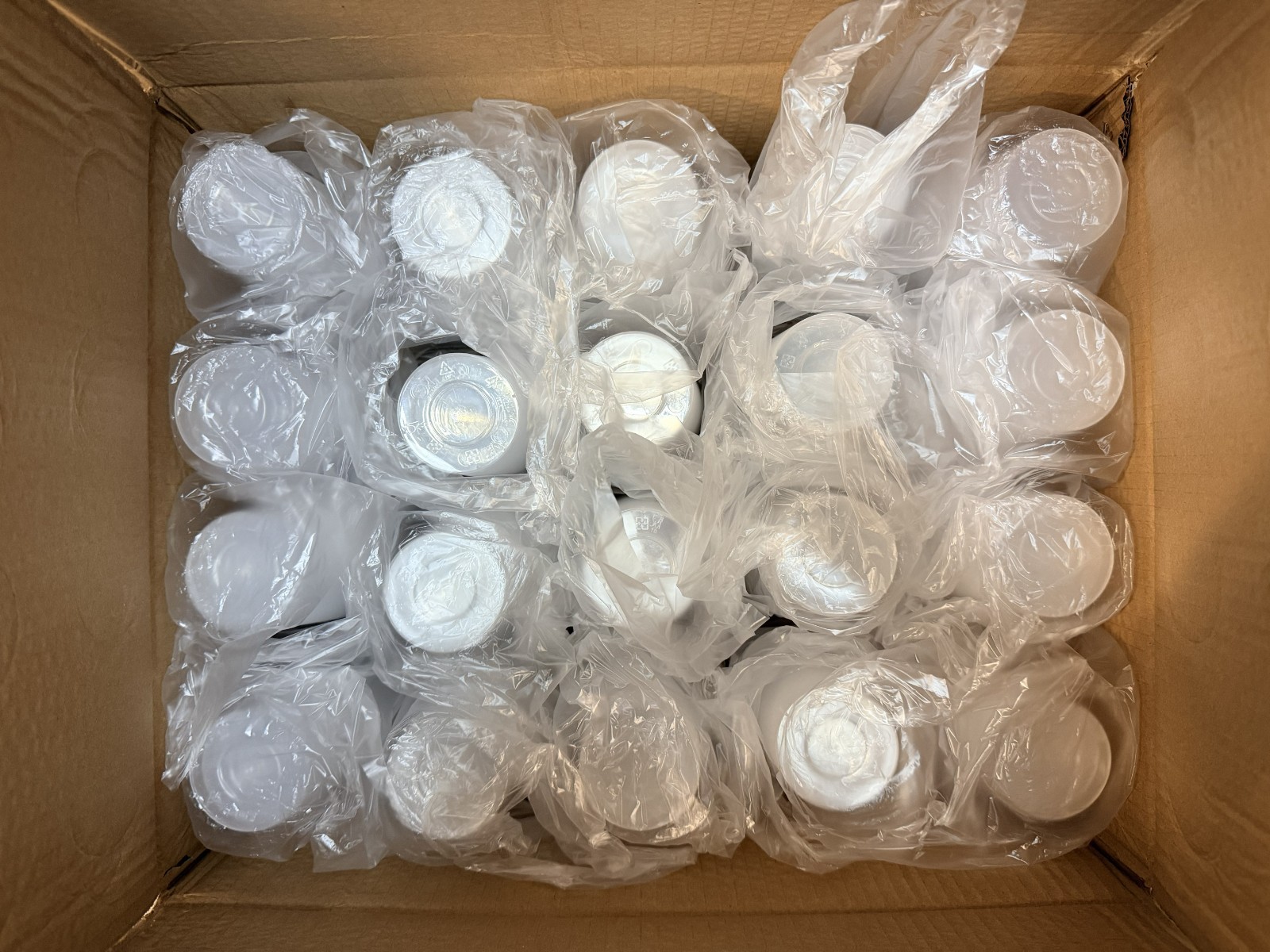 Honey&Milk 24oz Tall PP Plastic Cups 500 Count 90mm Clear Boba Tea Cups C-TPP24C