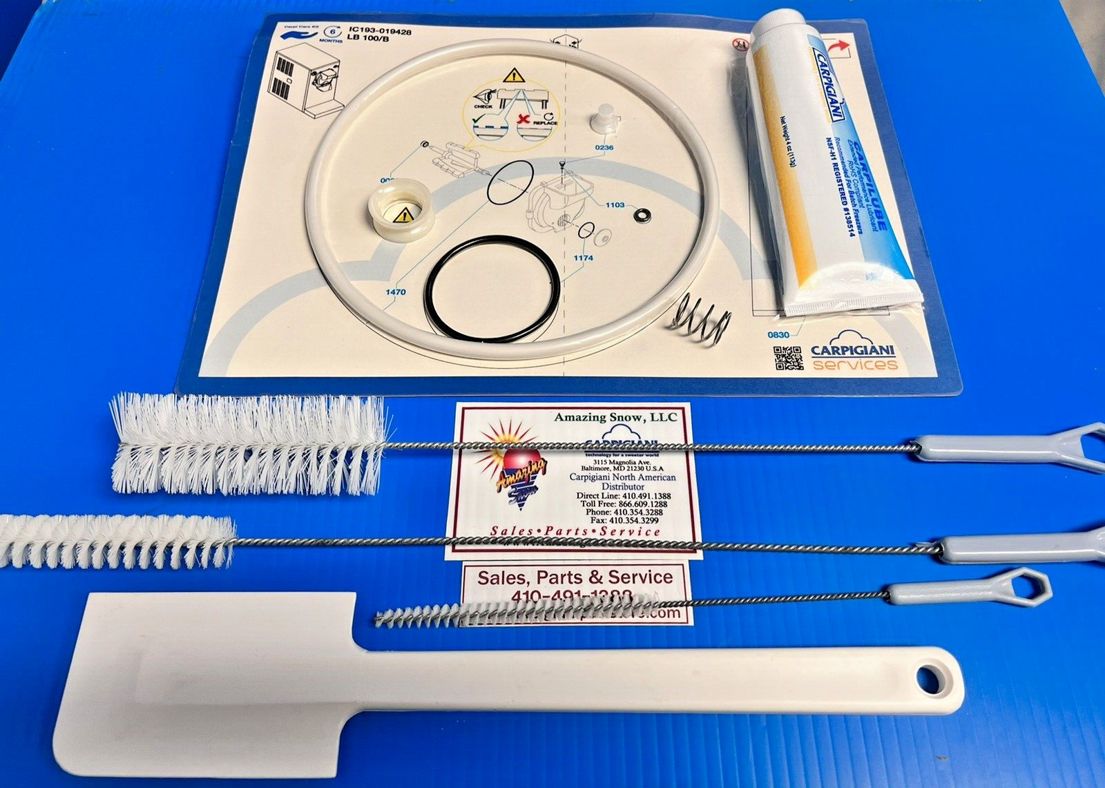 Carpigiani Parts Batch Freezer LB 100 B Complete Tune UP Kit