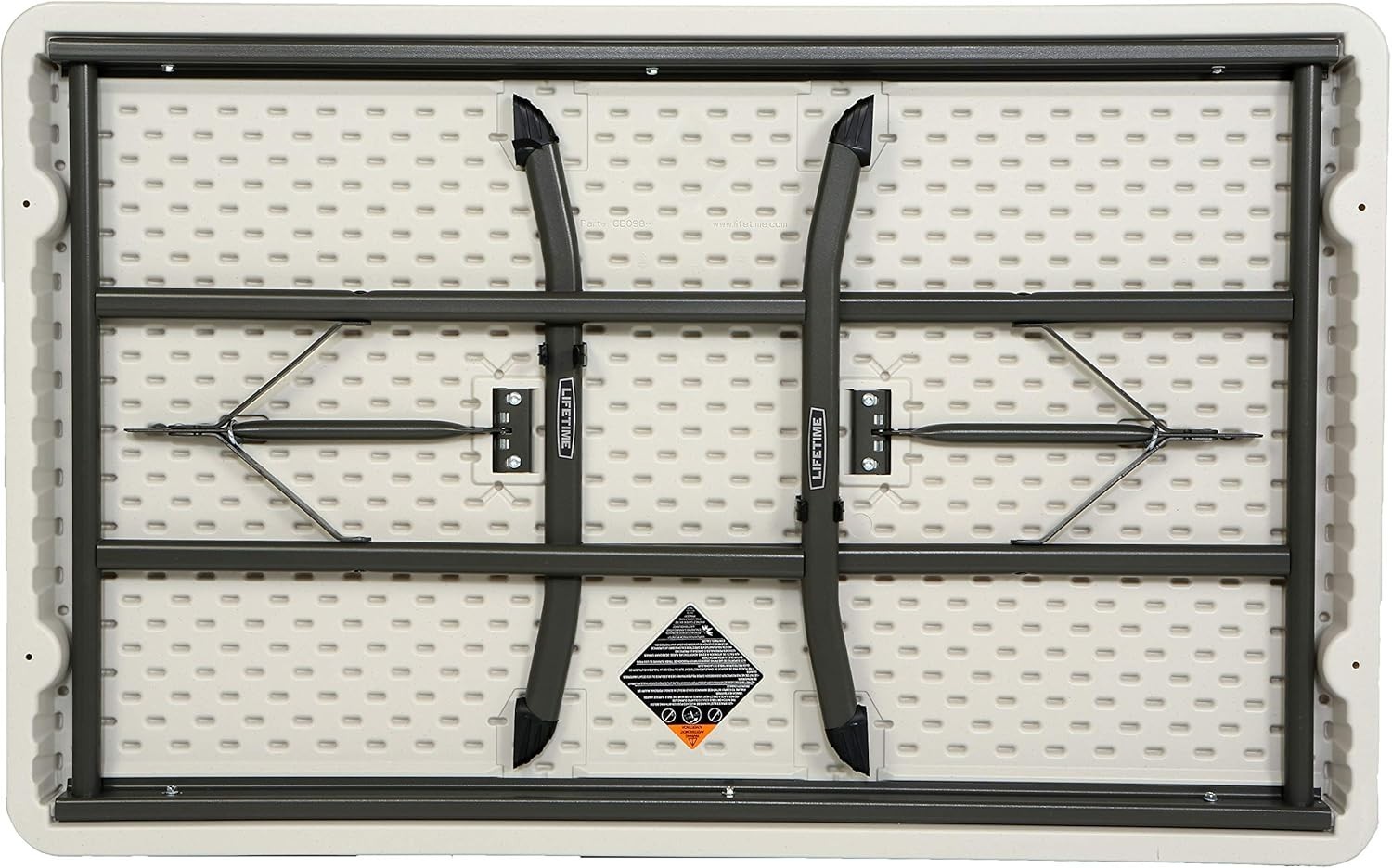 Lifetime 80568 48″ x 30″ Wide Folding Utility Table, 1