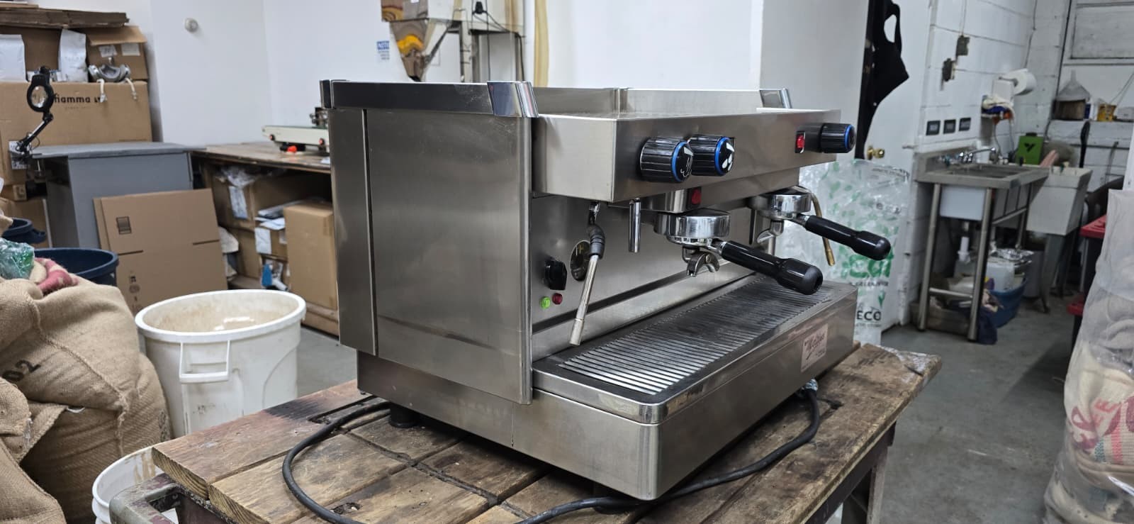 NEW 2 Group Stainless Steel Commercial Espresso Cappuccino Machine Handmade