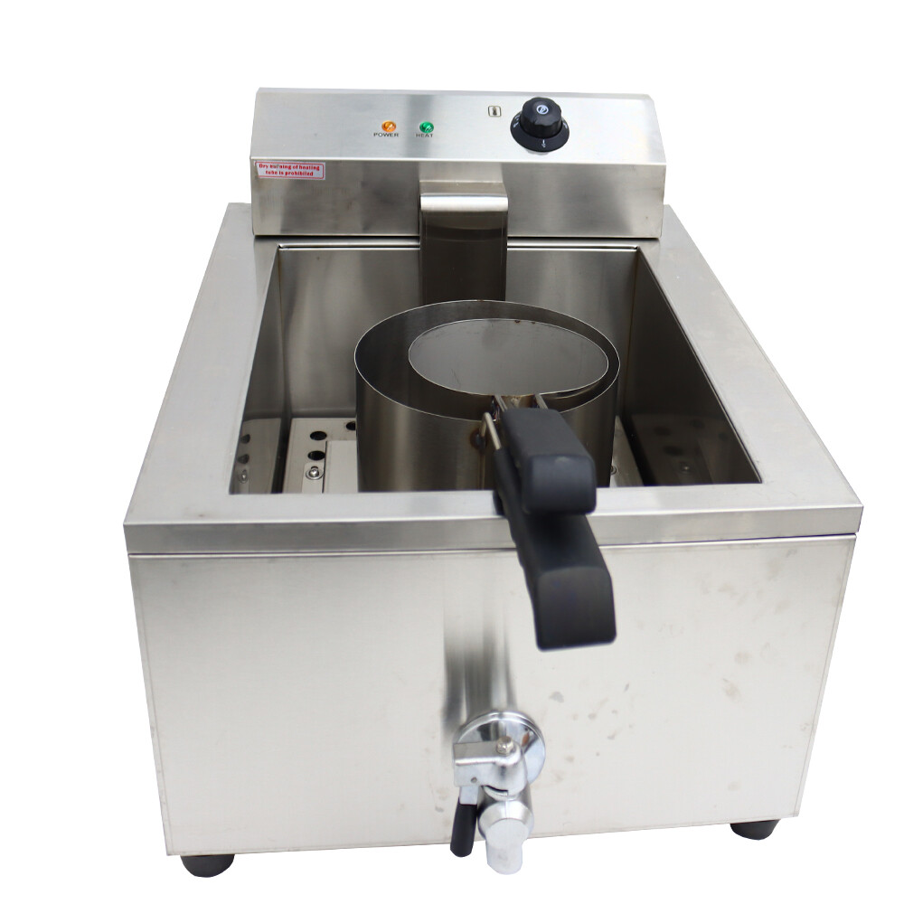 110V 60HZ 2KW Funnel Cake Fryer Machine Maker 2 Ring Molds
