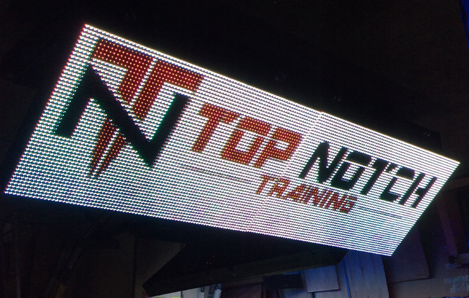 1-SIDED OUTDOOR 3×10 FULL COLOR LED SIGN RGB 113″L X 38″H – 5 YEAR WARRANTY 16mm