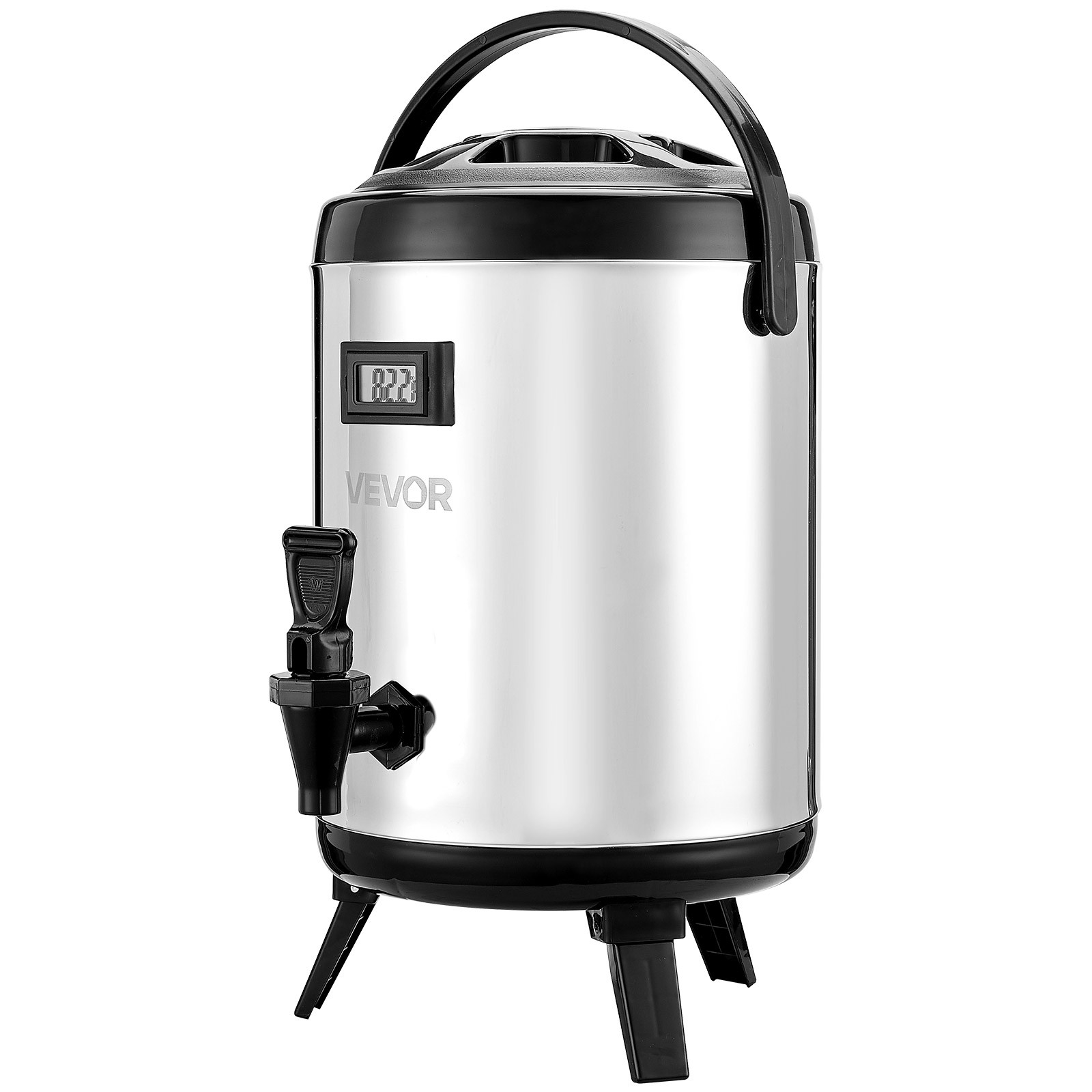 VEVOR Insulated Beverage Dispenser for Hot & Cold Drinks 1.5 Gal Stainless Steel