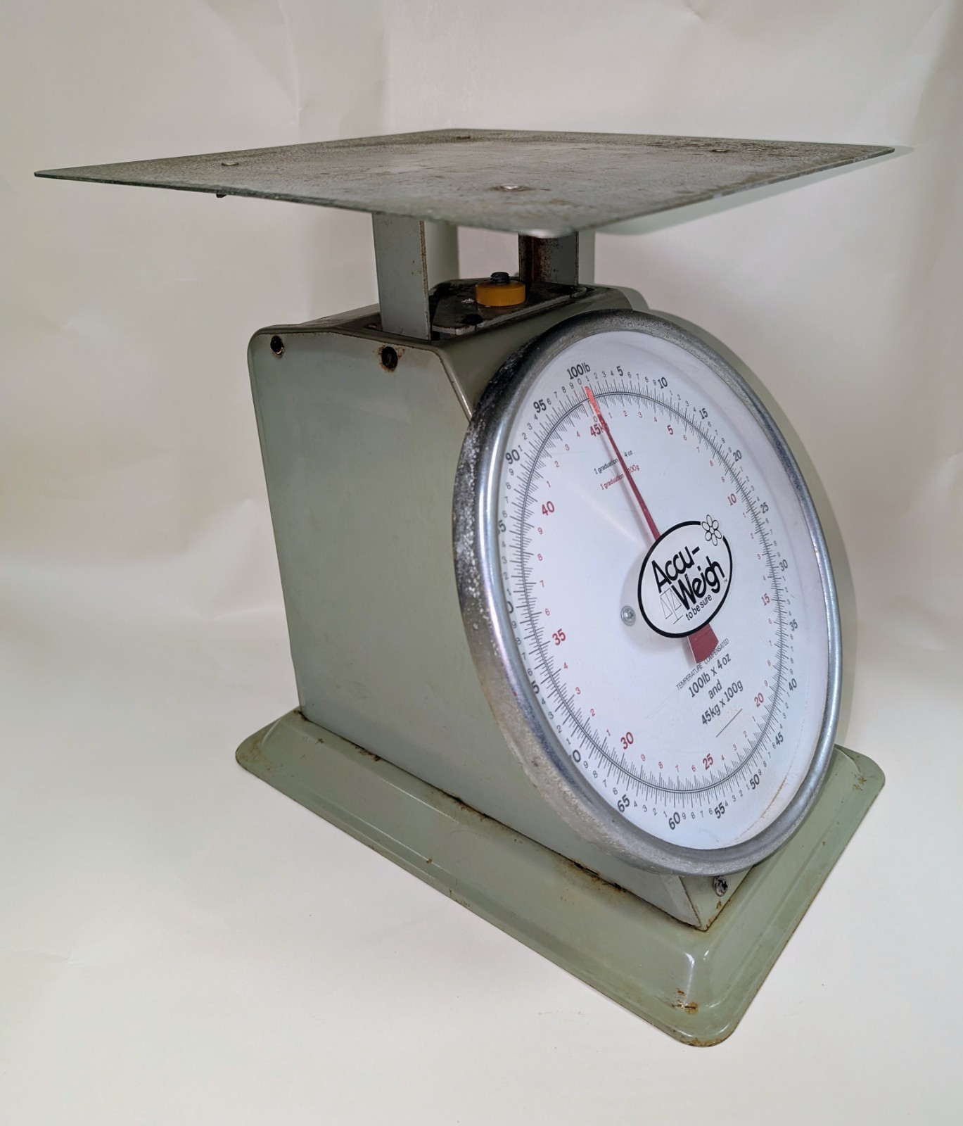 Accu-Weigh Universal Dial Analog Scale 100lb x 4oz / 45kg x 100g