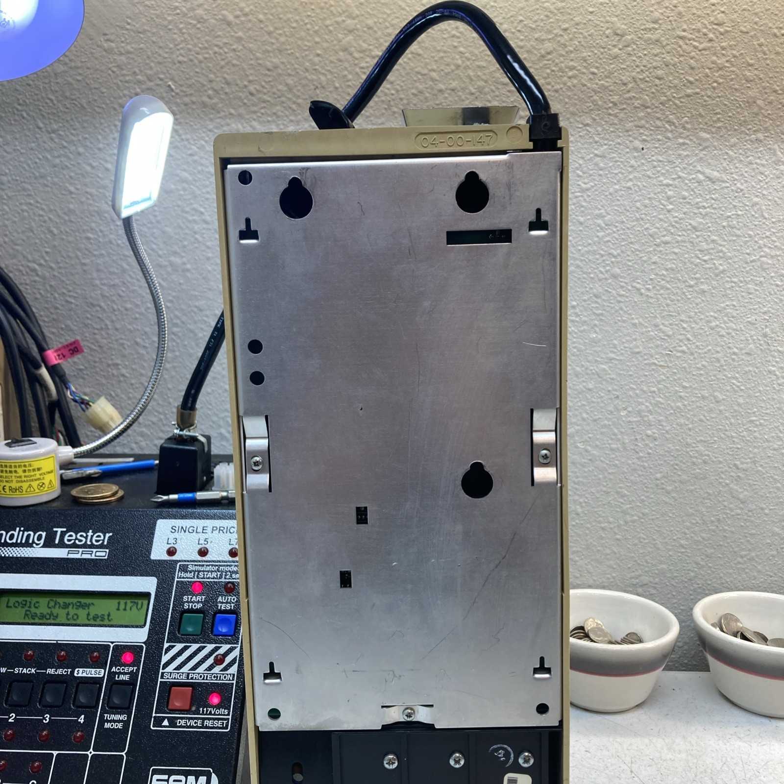 MEI MARS TRC-6000 115 VOLT COIN MECH REBUILT PROFESSIONALLY. 3 Tube Mech.