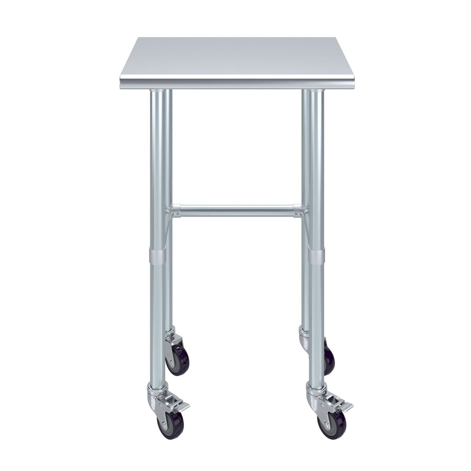 Heavy Duty Stainless Steel Work Table Open Base & Casters