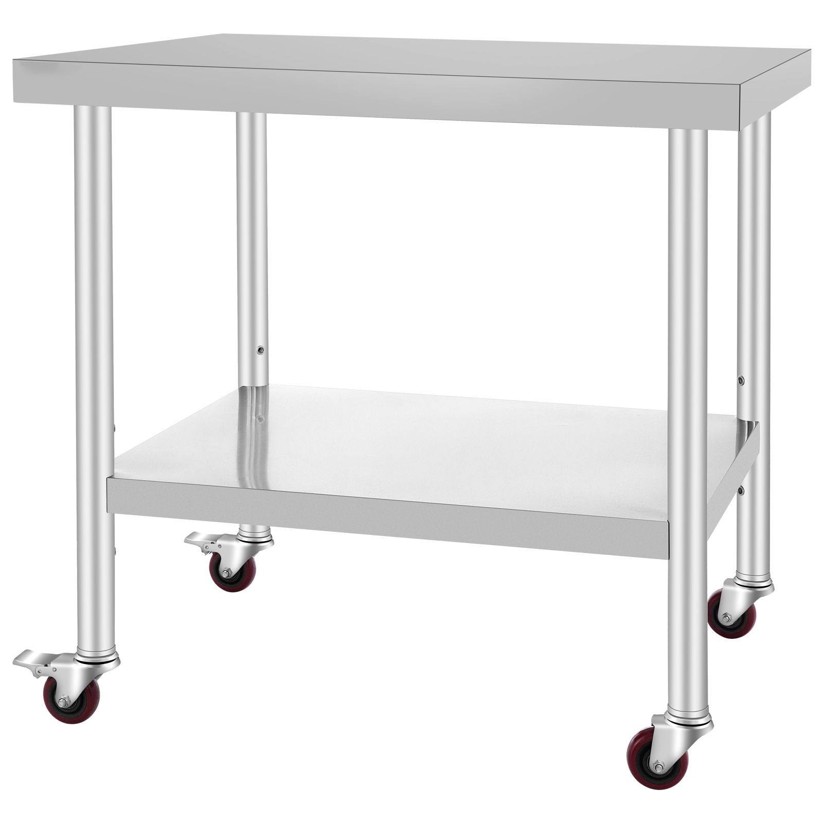 Stainless Steel Work Table 36 x 30 x 34 Inch, 700 LBS Load Capacity with 4