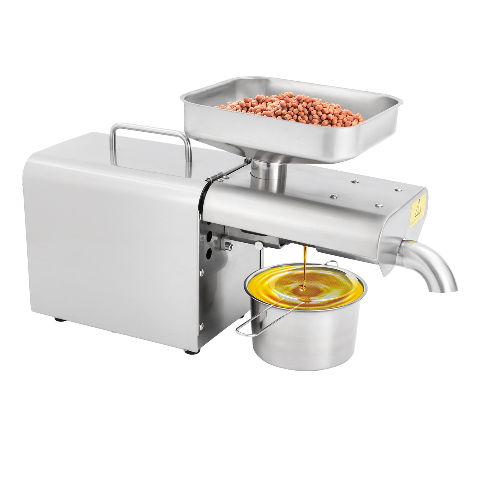 Automatic Nut Flax Seeds Oil Press Machine Cold and Hot Oil Extractor 610W 110V