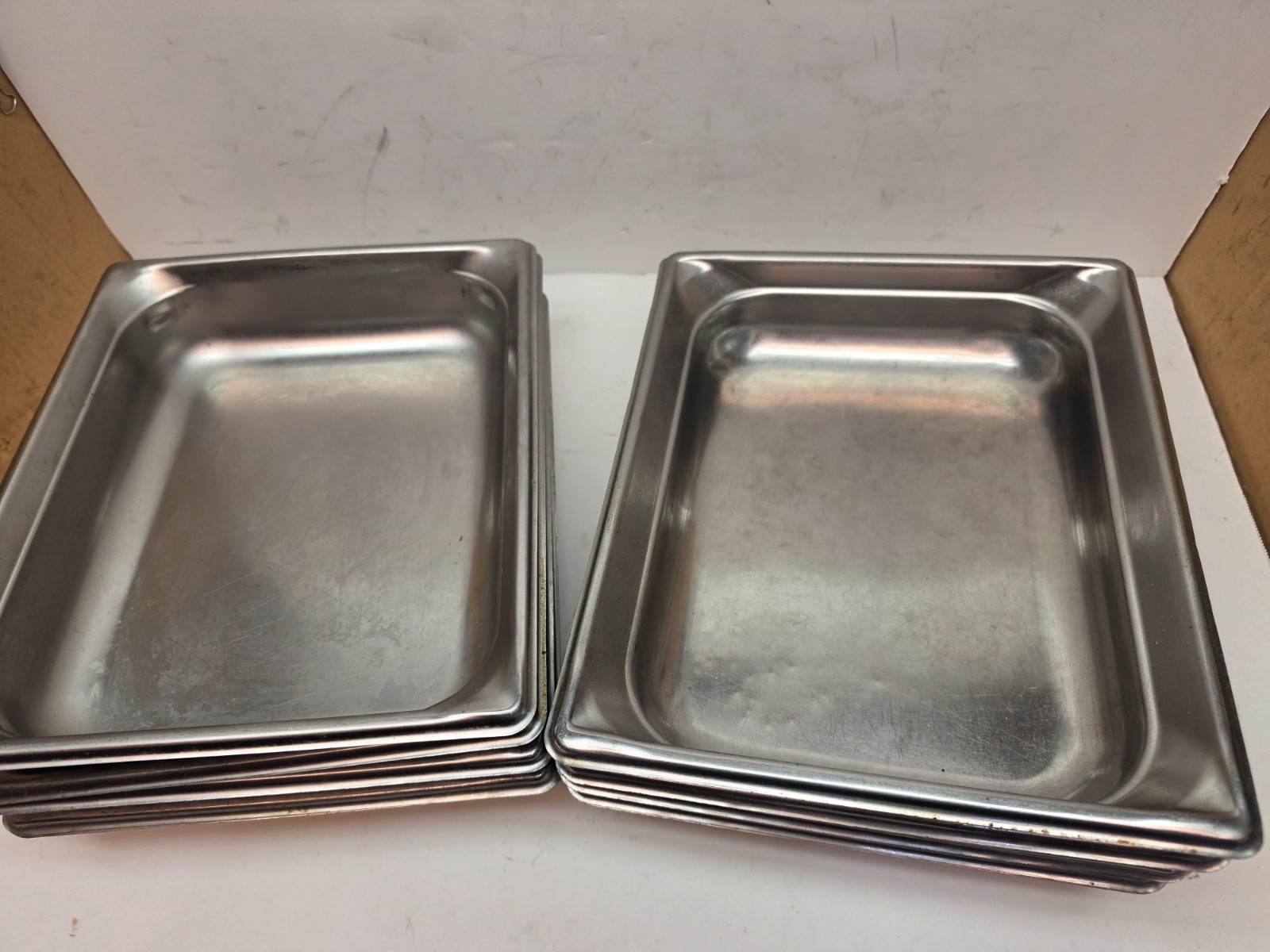 Lot 10 Vollrath 57248 Half Size Steam table Pan 2-1/2″ deep 22 Ga