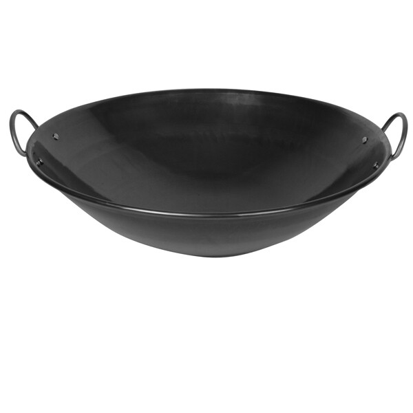 Thunder Group IRWC005 28.75″ Curved Rim Iron Wok w/ Handles