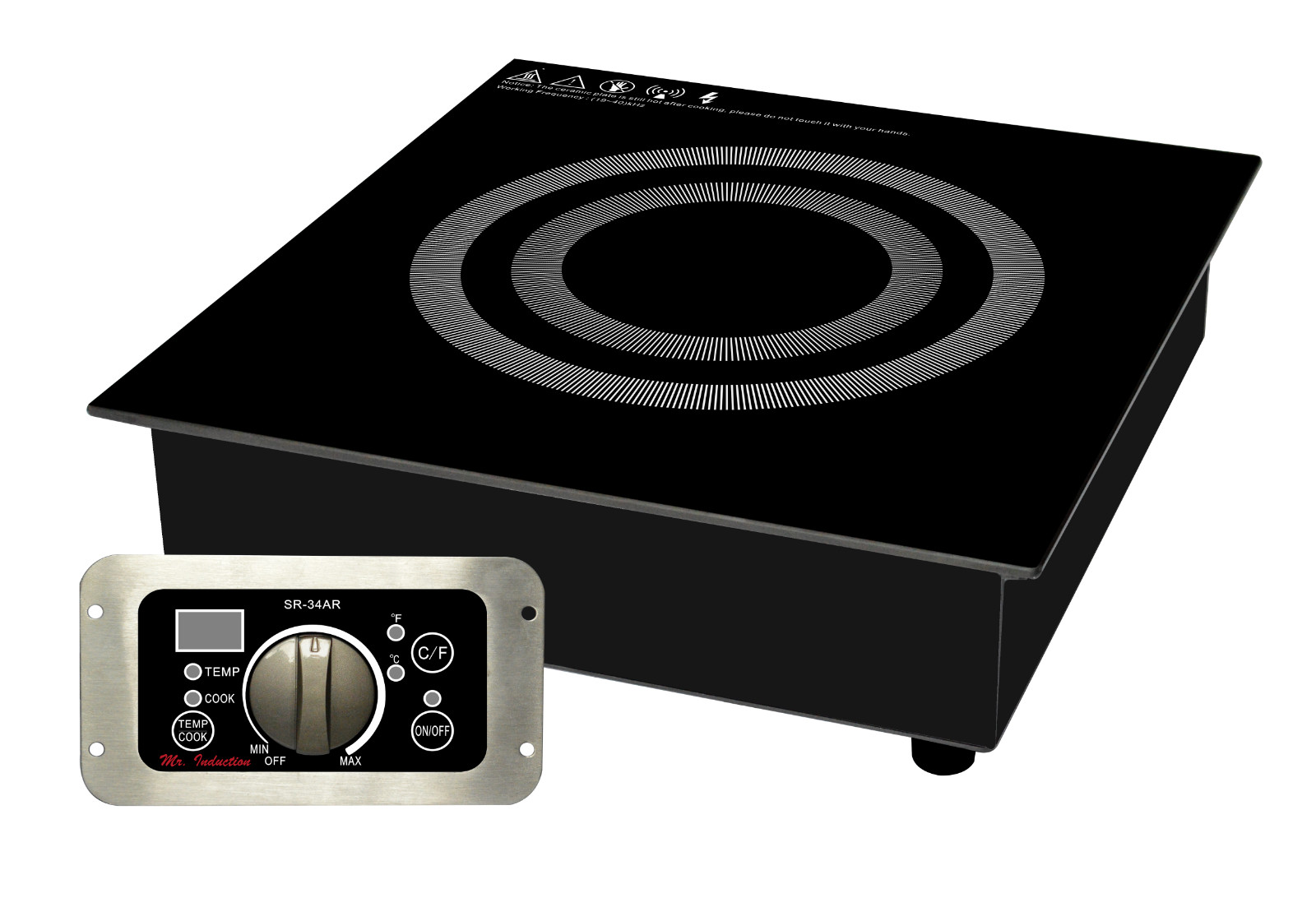 Sunpentown SPT 3400W Commercial Built In Induction Cooktop Range – SR-34AR