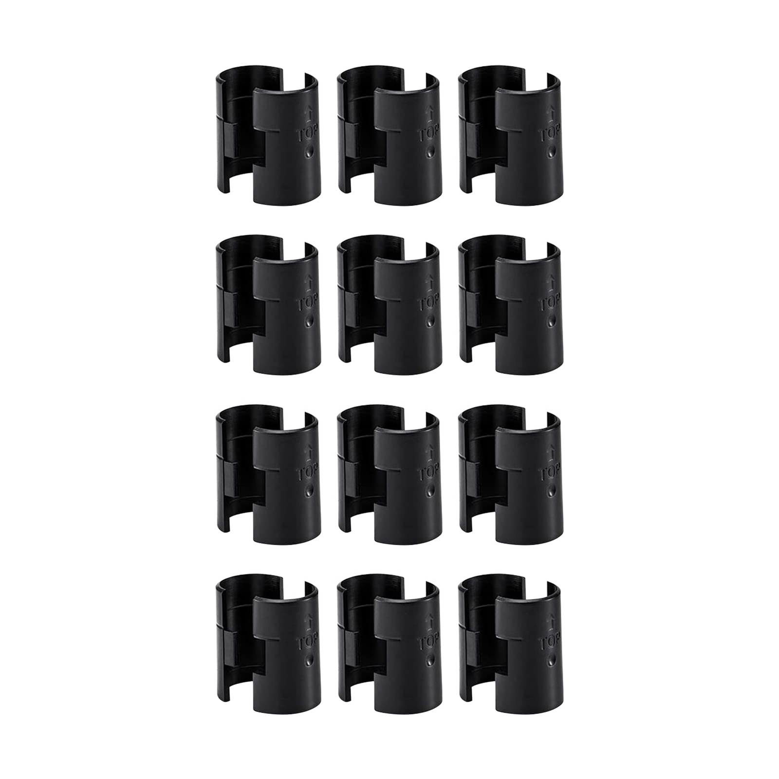 12 Pairs Wire Shelf Clips, Metal Shelving Sleeves, Stability Clips
