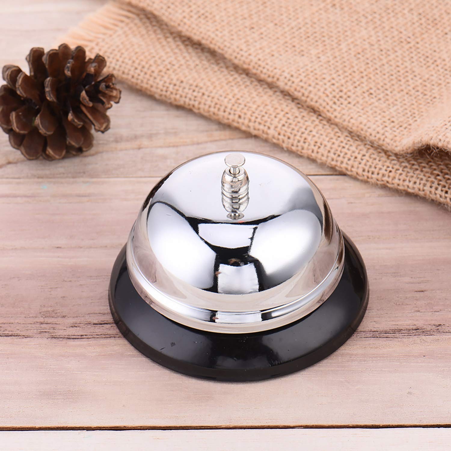 HeeYaa Call Bell 2 Packs 3.3 Inch Diameter with Metal Anti-Rust Construction,…