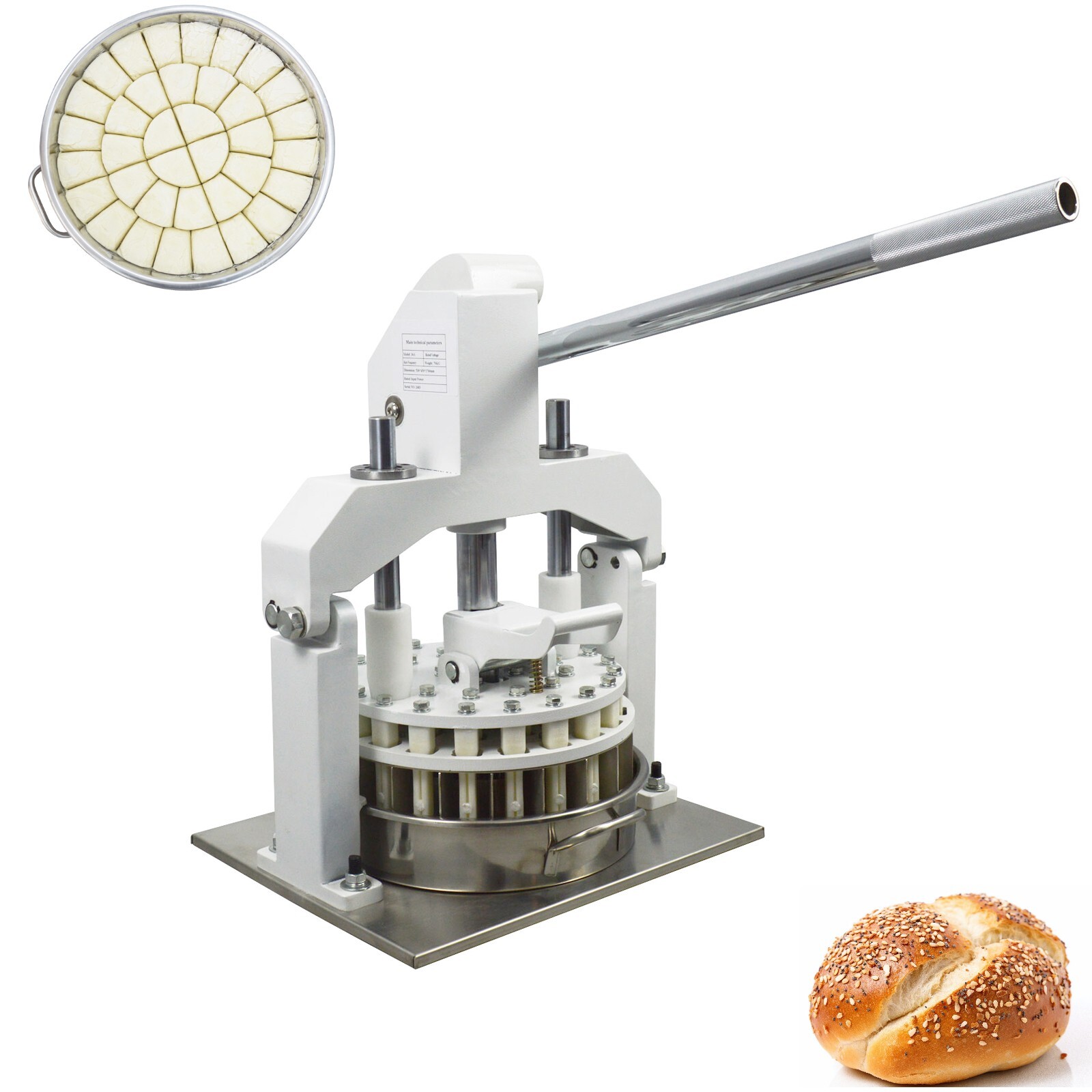 40 Pieces Manual Dough Divider Cutter Bakery & Dough Equipment Dividing Machine