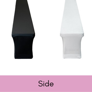 Stretch Spandex 6 ft. Lifetime Bench Cover – Black Removable and Washable