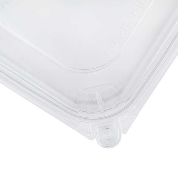 Karart 48oz PET Tamper Resistant Deli Container with Flat Lid – 120 sets