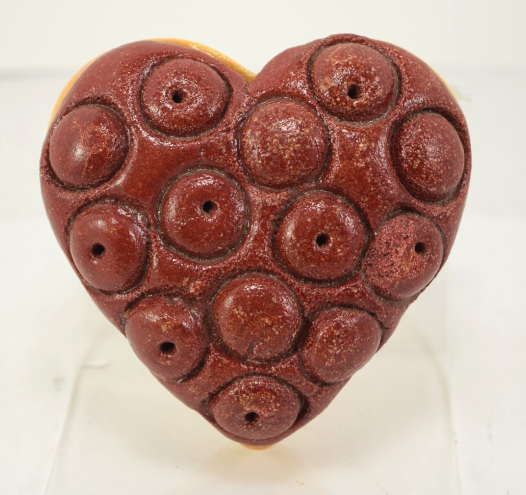 Lot of 4 Faux Bakery Food Display Props Heavy Resin Pretzels Waffle Heart Tart