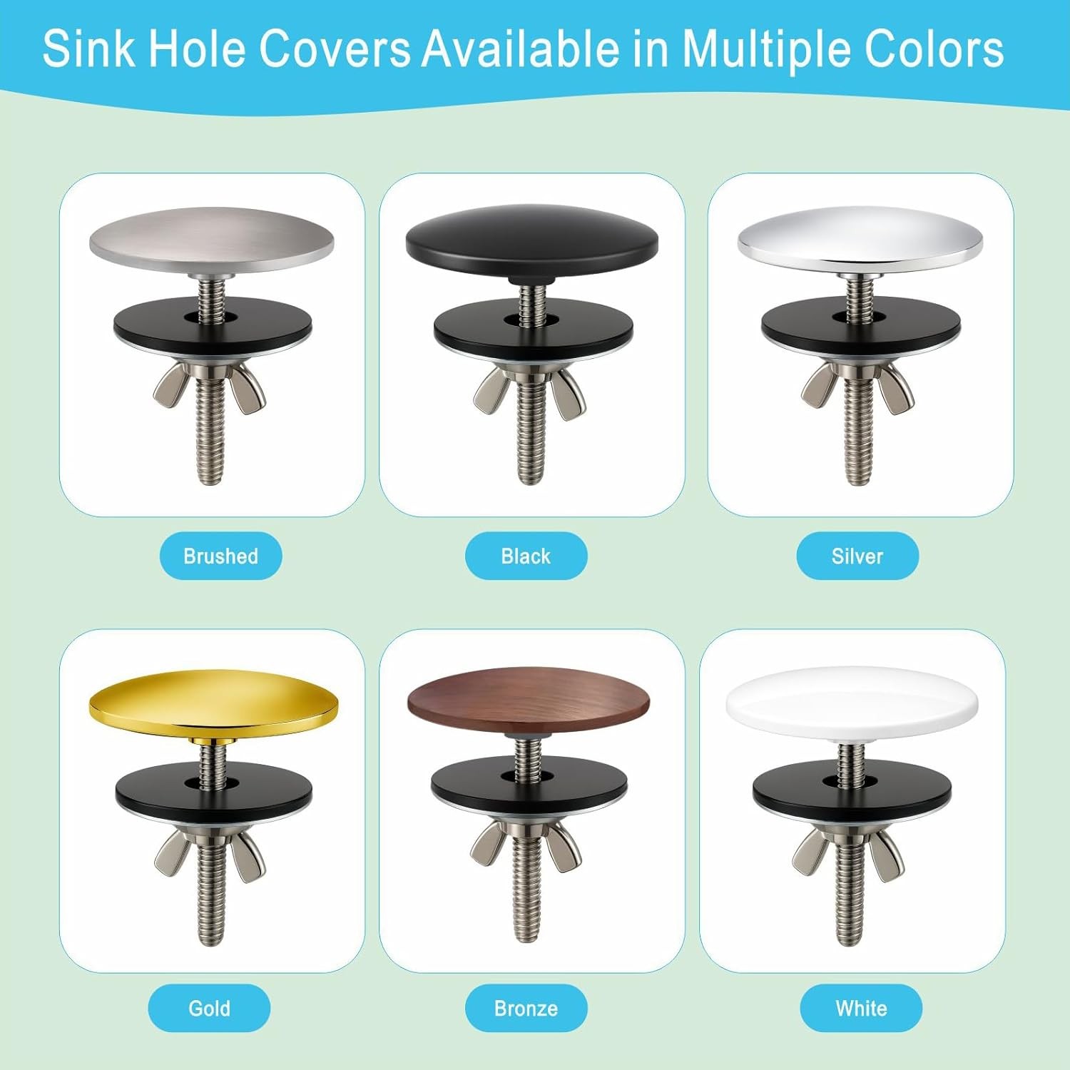 2-Inch Faucet Hole Cover, Sink Hole Cover, Solid Brass Chrome-Plated Kitchen