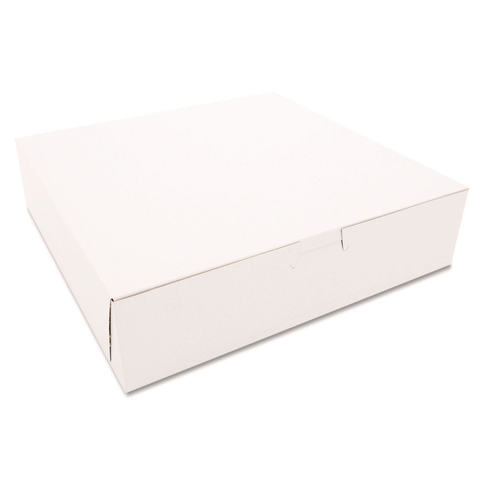 SCT 969 10″ x 10″ x 2.5″ Paper One-Piece Non-Window Bakery Boxes (250/CT) New