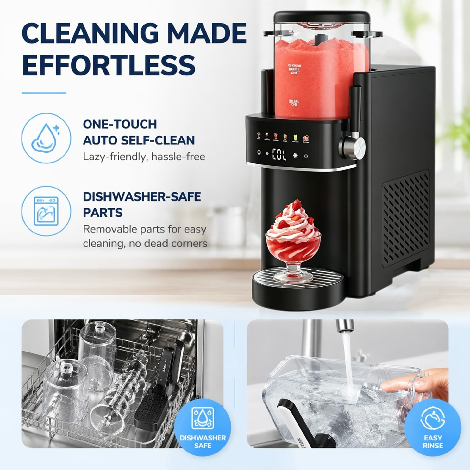 Commercial Slushie Frozen Drink Machine for Bar Home Use