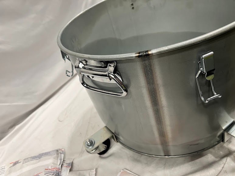 MirOil 7 Gallon Enameled Steel Grease Bucket / Fryer Oil Filter Pot