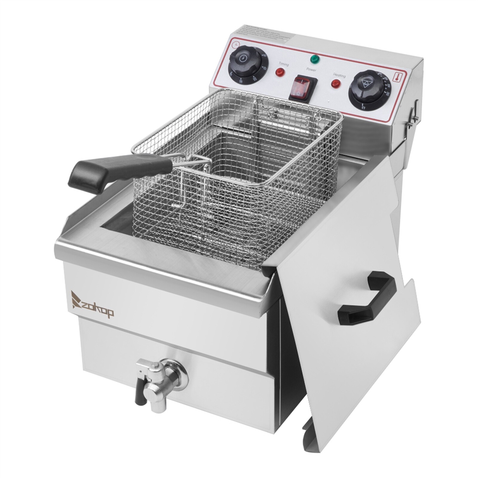 23.6L Electric Deep Fryer Dual Tank Commercial Restaurant Stainless Steel 3400W